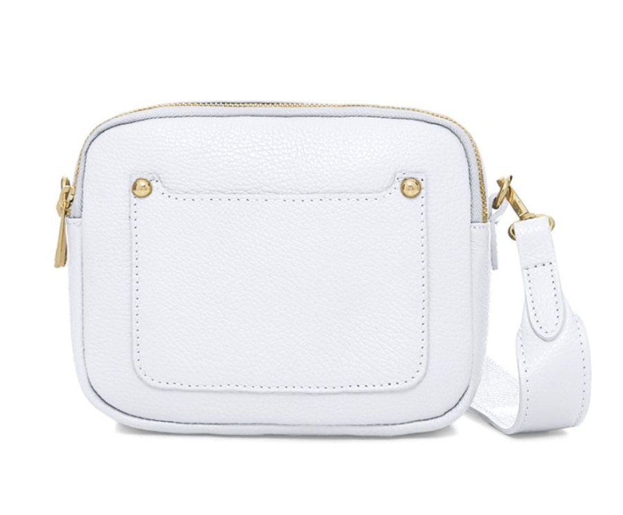 Bags, Straps & Purses Tarelle Leather Bags | Zara Leather Cross Body Bag-White