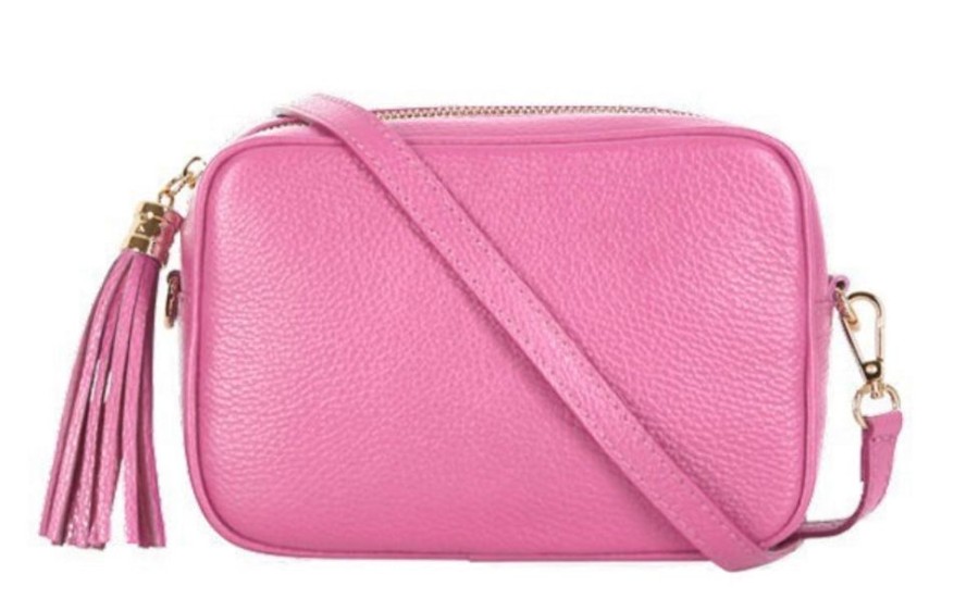 Bags, Straps & Purses Tarelle Leather Bags | Lila Leather Cross Body Bag-Candy Pink