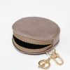 Bags, Straps & Purses Tarelle Purses | Leather Round Coin Purse-Champagne