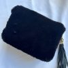 Bags, Straps & Purses Tarelle Leather Bags | Faux Fur Leather Crossbody Bag-Black