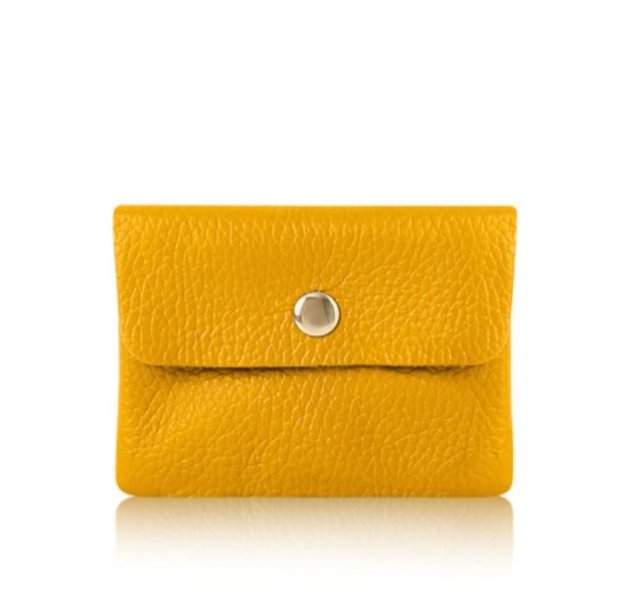 Bags, Straps & Purses Tarelle Purses | Small Leather Purse-Mustard Yellow