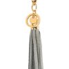 Key Rings Tarelle | Suede Leather Tassel Keyring-Light Grey